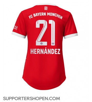 Bayern Munich Lucas Hernandez #21 Hemma Matchtröja Dam 2022-23 Kortärmad